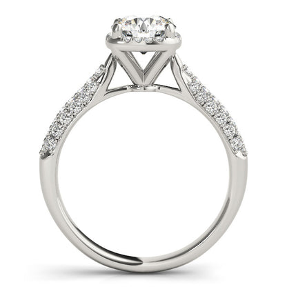 14K White Gold Engagement Rings Multirow With 0.23 TCW Diamond (I1, H-I)