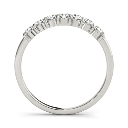 14K White Gold Straight Diamond Wedding Band With 0.70 TCW Diamond (SI1-SI2, G-H)