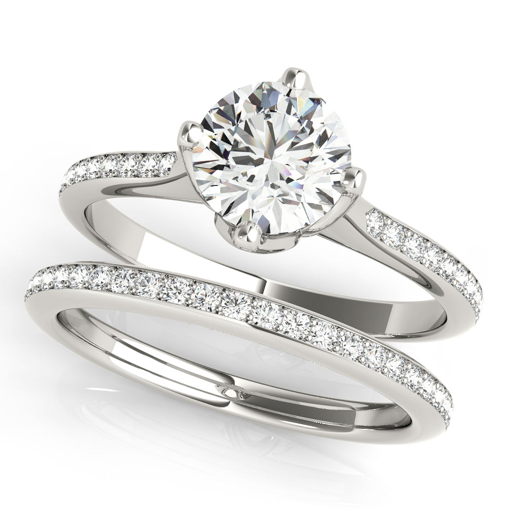 14K White Gold Engagement Ring With 1.12 TCW Diamond (I1, H-I)