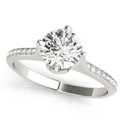14K White Gold Engagement Ring With 1.12 TCW Diamond (I1, H-I)