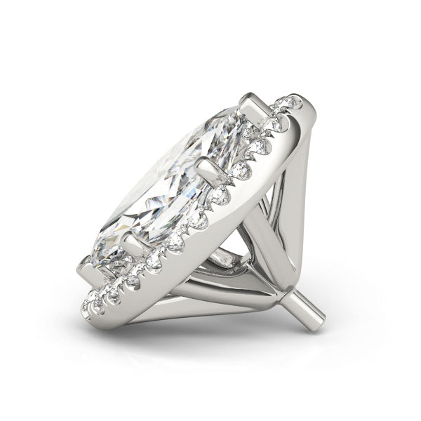 14K White Gold Marquise Halo With 0.18 TCW Diamond (SI1-SI2, G-H)