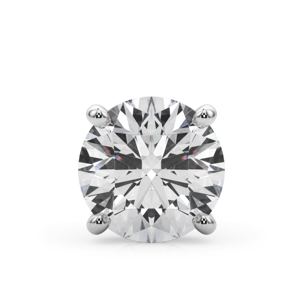 14K White Gold Hidden Halo Round Head With 1.31 TCW Diamond (SI1-SI2, G-H)