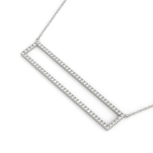 14K White Gold Fashion Pendant With 0.39 TCW Diamond (I1, H-I)