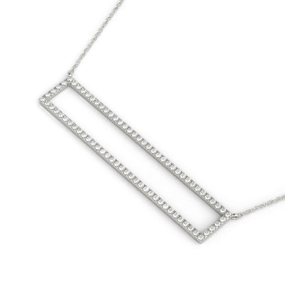 14K White Gold Fashion Pendant With 0.39 TCW Diamond (I1, H-I)