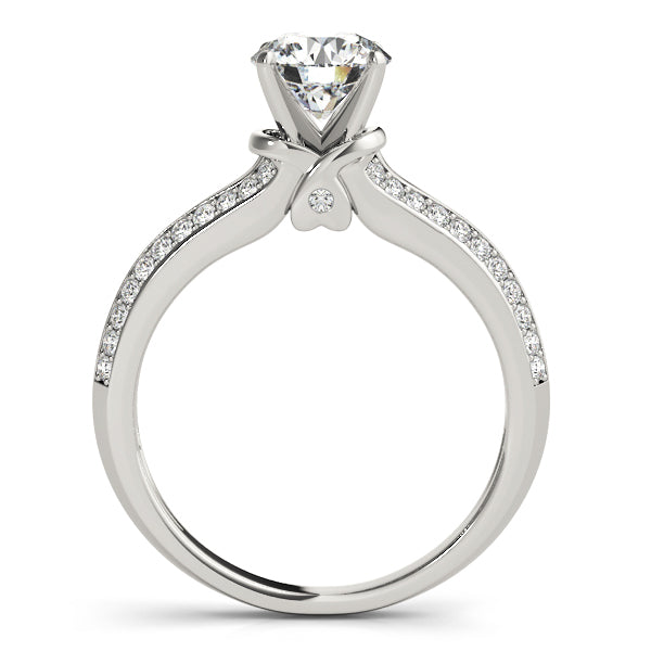 14K White Gold Engagement Rings Multirow With 0.16 TCW Diamond (SI1-SI2, G-H)