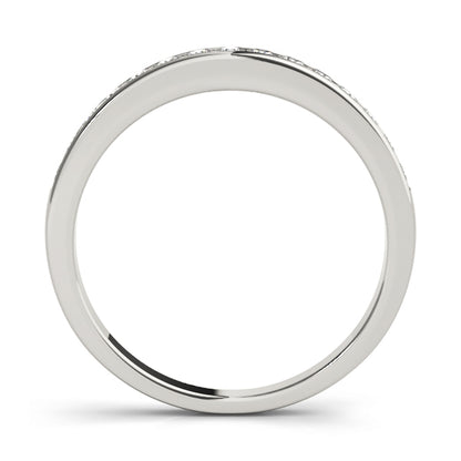 14K White Gold Wedding Bands Channel Set With 0.30 TCW Diamond (SI1-SI2, G-H)