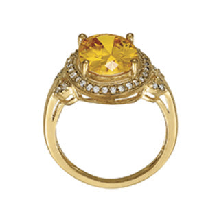 14K White Gold Color Rings Oval With 0.19 TCW Diamond (SI2, H-I)