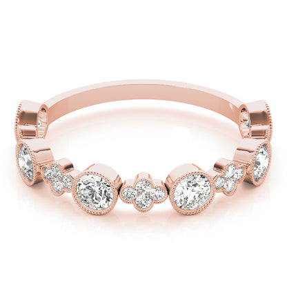 14K Rose Gold Stackable Ring With 0.30 TCW Diamond (SI2, H-I)