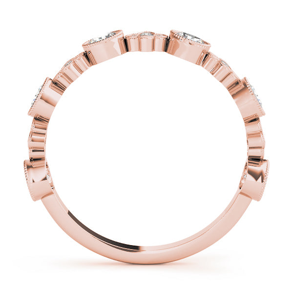 14K Rose Gold Stackable Ring With 0.30 TCW Diamond (SI2, H-I)
