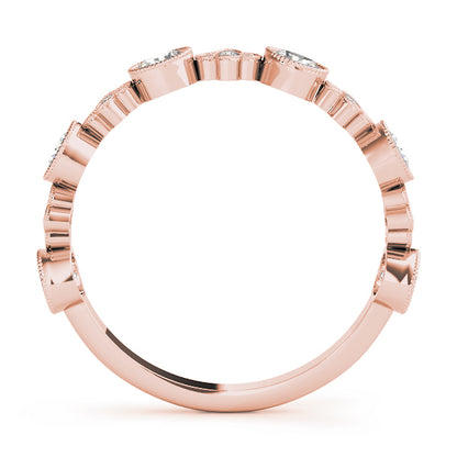 14K Rose Gold Stackable Ring With 0.30 TCW Diamond (SI2, H-I)