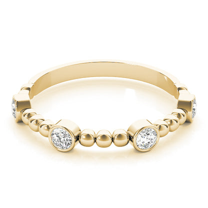 14K Yellow Gold Fashion Band With 0.24 TCW Diamond (SI2, H-I)