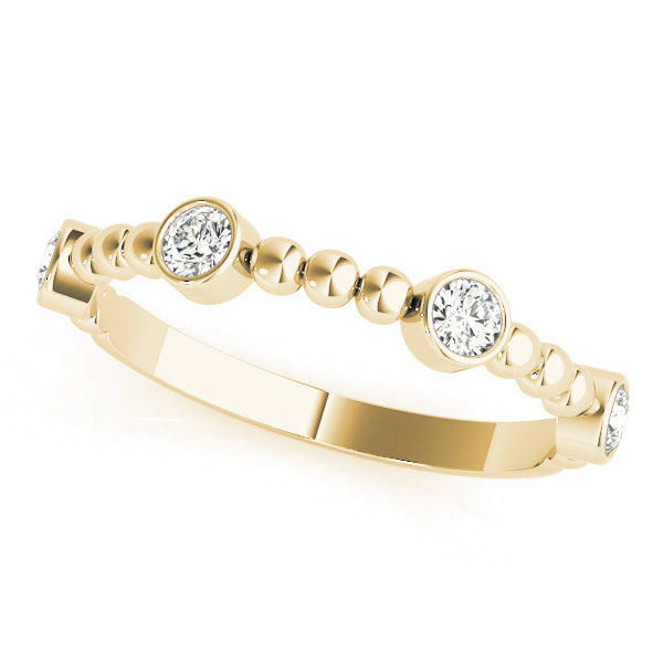 14K Yellow Gold Fashion Band With 0.24 TCW Diamond (SI2, H-I)