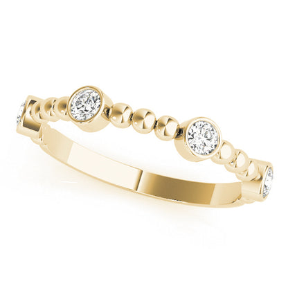 14K Yellow Gold Fashion Band With 0.24 TCW Diamond (SI2, H-I)