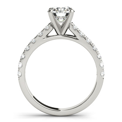 14K White Gold 1/4 Cttw 1/2 Way Around Band With 0.23 TCW Diamond (I1, H-I)