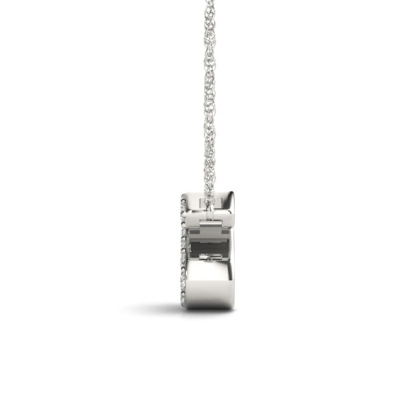 14K White Gold 1/20 Cttw S Initial With 0.05 TCW Diamond (I3 H-J)