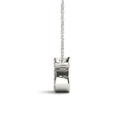 14K White Gold 1/20 Cttw S Initial With 0.05 TCW Diamond (I3 H-J)
