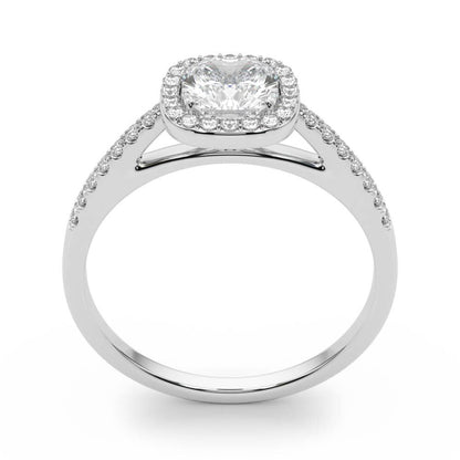 14K White Gold Engagement Rings Halo Square & Cushion With 2.25 TCW Diamond (I1, H-I)