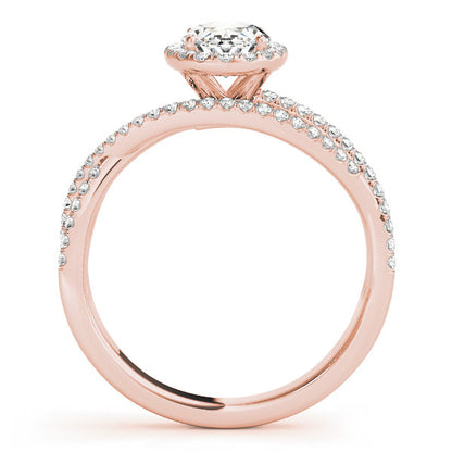 14K Rose Gold Engagement Ring With 1.32 TCW Diamond (SI1-SI2, G-H)