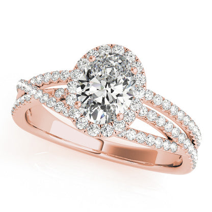 14K Rose Gold Engagement Ring With 1.32 TCW Diamond (SI1-SI2, G-H)