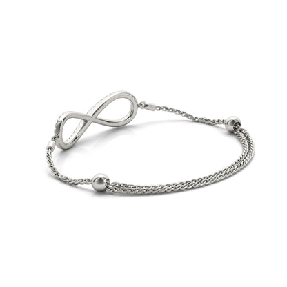 14K White Gold Diamond Infinity With 0.50 TCW Diamond (SI2, H-I)