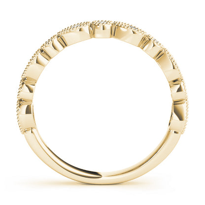 14K Yellow Gold Stackable Ring With 0.16 TCW Diamond (SI2, H-I)