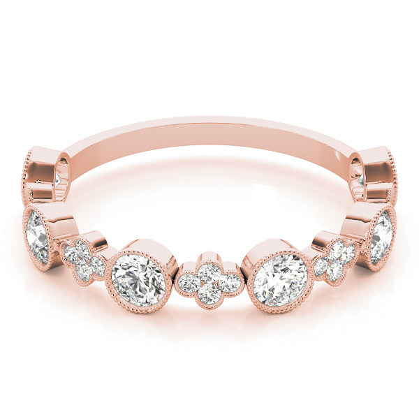 14K Rose Gold Stackable Ring With 0.30 TCW Diamond (SI2, H-I)
