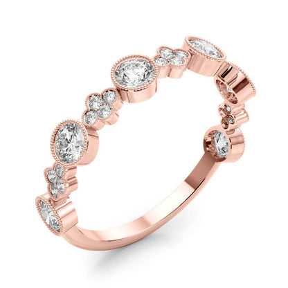 14K Rose Gold Stackable Ring With 0.30 TCW Diamond (SI2, H-I)