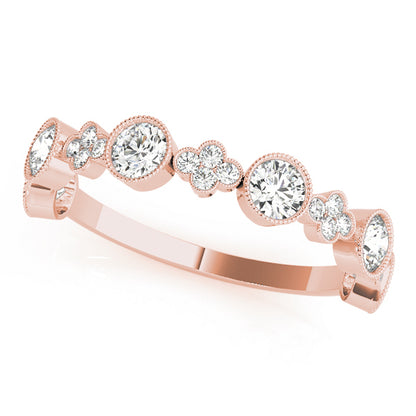 14K Rose Gold Stackable Ring With 0.30 TCW Diamond (SI2, H-I)