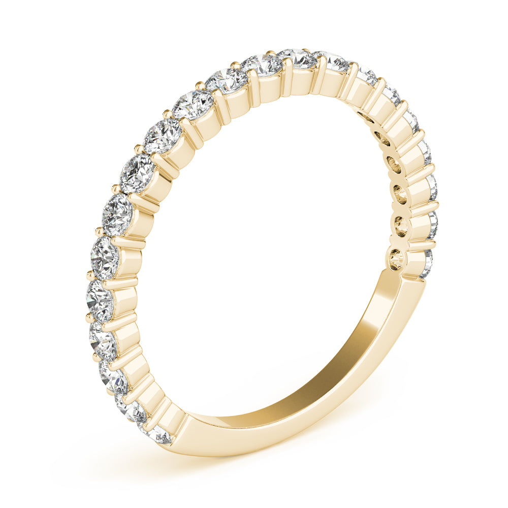 14K White Gold Wedding Band 2.0mm Stones With 0.63 TCW Diamond (I1, H-I)