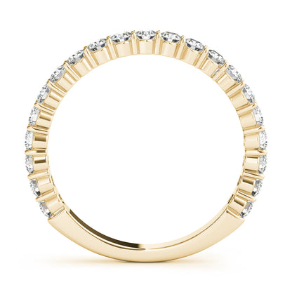 14K White Gold Wedding Band 2.0mm Stones With 0.63 TCW Diamond (I1, H-I)