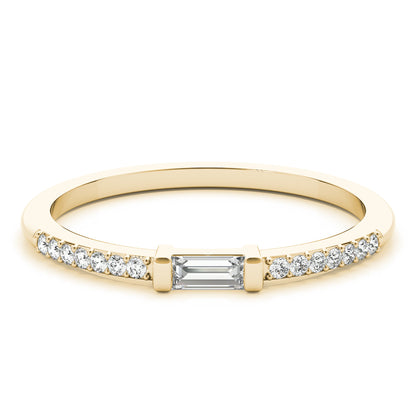 14K Yellow Gold Diamond Fashion Band With 0.19 TCW Diamond (SI1-SI2, G-H)