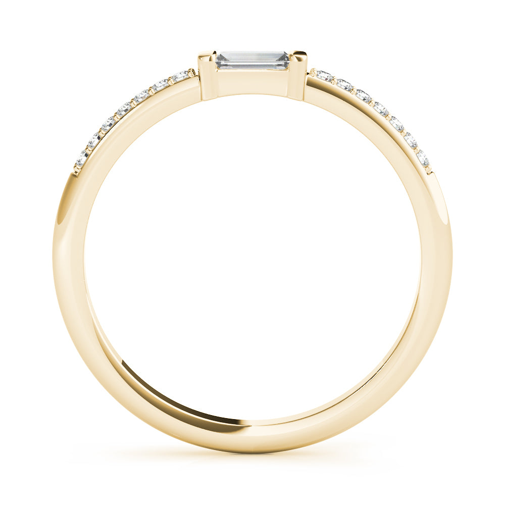 14K Yellow Gold Diamond Fashion Band With 0.19 TCW Diamond (SI1-SI2, G-H)