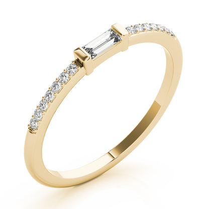 14K Yellow Gold Diamond Fashion Band With 0.19 TCW Diamond (SI1-SI2, G-H)