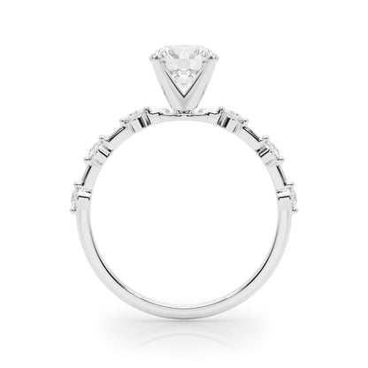 White Gold Engagement Ring With 0.18 TCW Diamond (SI1-SI2, G-H)