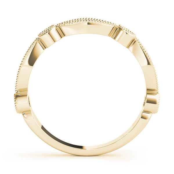 14K Yellow Gold Stackable Ring With 0.15 TCW Diamond (SI2, H-I)