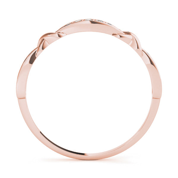 14K Rose Gold Fashion Band With 0.05 TCW Diamond (SI2, H-I)