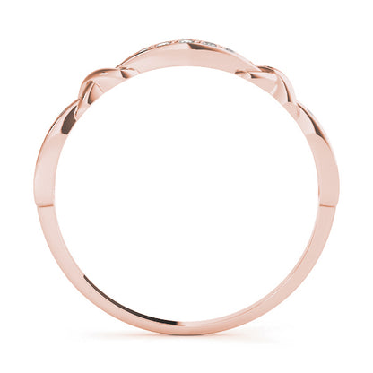 14K Rose Gold Fashion Band With 0.05 TCW Diamond (SI2, H-I)