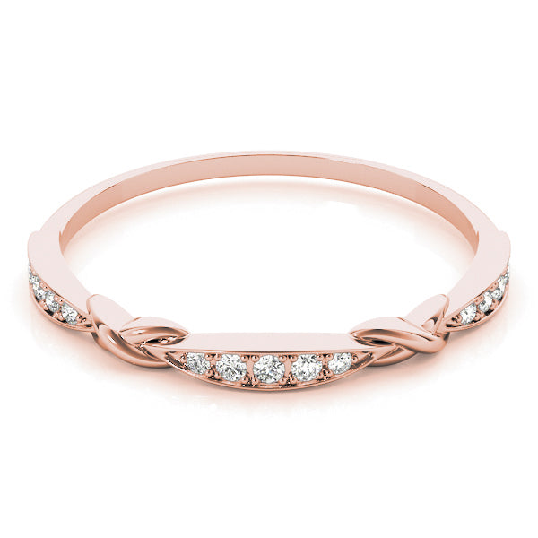 14K Rose Gold Fashion Band With 0.05 TCW Diamond (SI2, H-I)