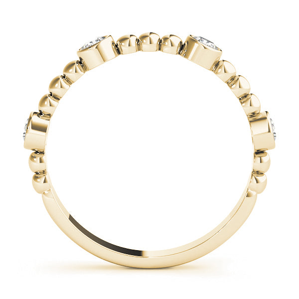 14K Yellow Gold Fashion Band With 0.24 TCW Diamond (SI2, H-I)