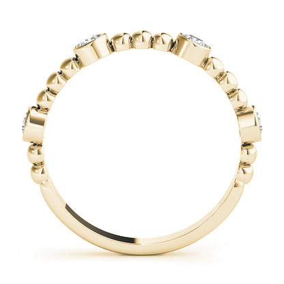 14K Yellow Gold Fashion Band With 0.24 TCW Diamond (SI2, H-I)