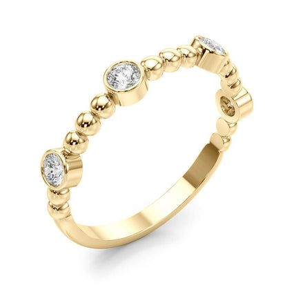 14K Yellow Gold Fashion Band With 0.24 TCW Diamond (SI2, H-I)