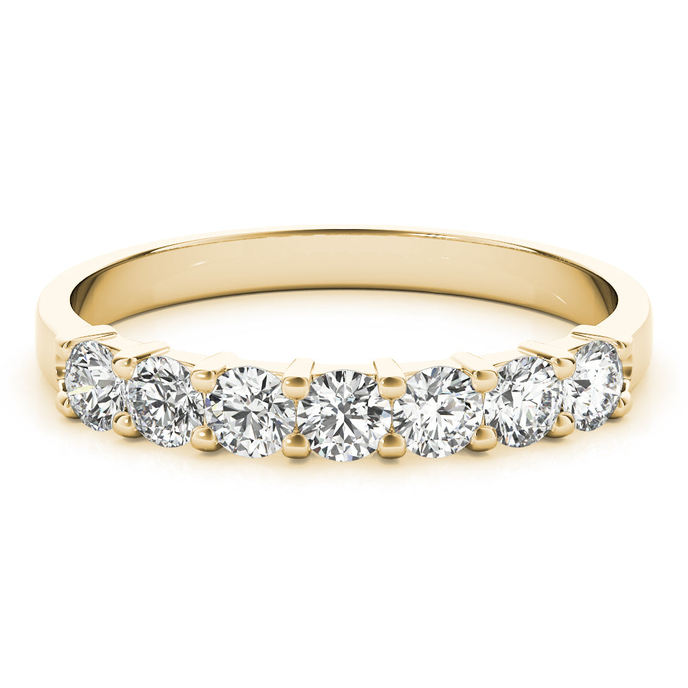 14K Yellow Gold 7 Stone Band With 0.45 TCW Diamond (SI2, H-I)