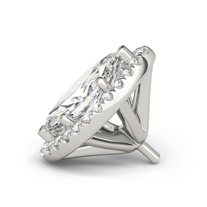 14K White Gold Marquise Halo With 0.16 TCW Diamond (SI1-SI2, G-H)