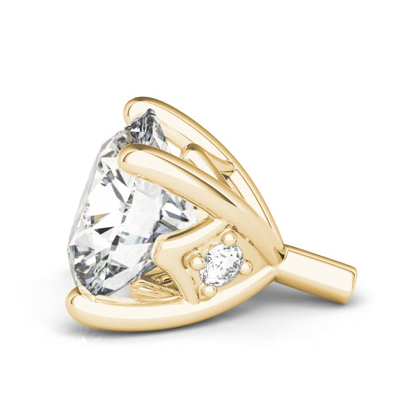 14K Yellow Gold 4 Prong Dia Accent With 0.52 TCW Diamond (SI1-SI2, G-H)