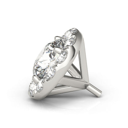 14K White Gold Round Halo With 1.20 TCW Diamond (SI1-SI2, G-H)