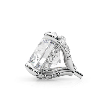 14K White Gold Hidden Halo Round Head With 1.34 TCW Diamond (SI1-SI2, G-H)