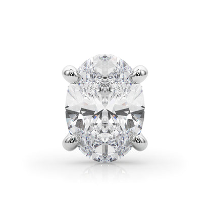 14K White Gold Hidden Halo Oval Head With 1.01 TCW Diamond (SI1-SI2, G-H)