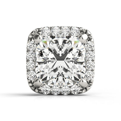 14K White Gold Cushion Halo | .006-.0075 Pt With 1.07 TCW Diamond (SI1-SI2, G-H)