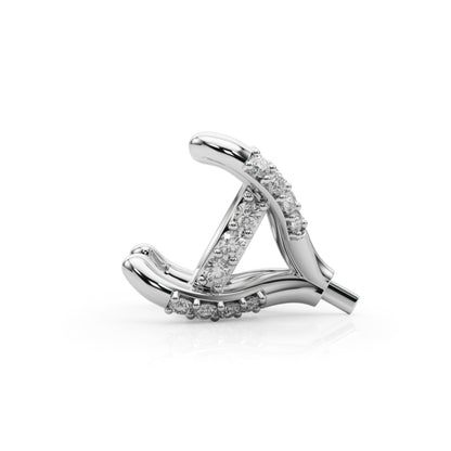 14K White Gold Hidden Halo Cushion Center With 1.07 TCW Diamond (SI1-SI2, G-H)