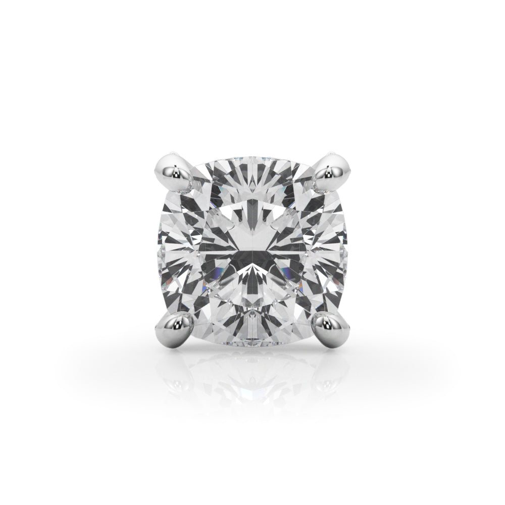 14K White Gold Hidden Halo Cushion Center With 1.07 TCW Diamond (SI1-SI2, G-H)